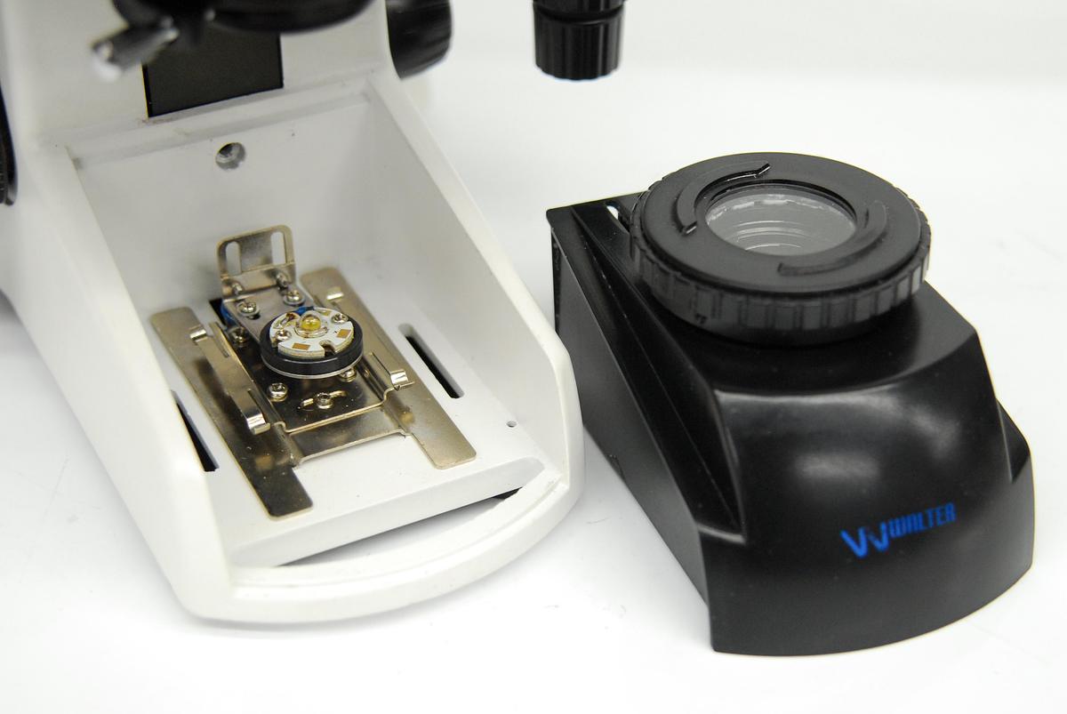 Used Walter Binocular Compound Microscope 4/10/40x Objectives - AmScope T720 Style