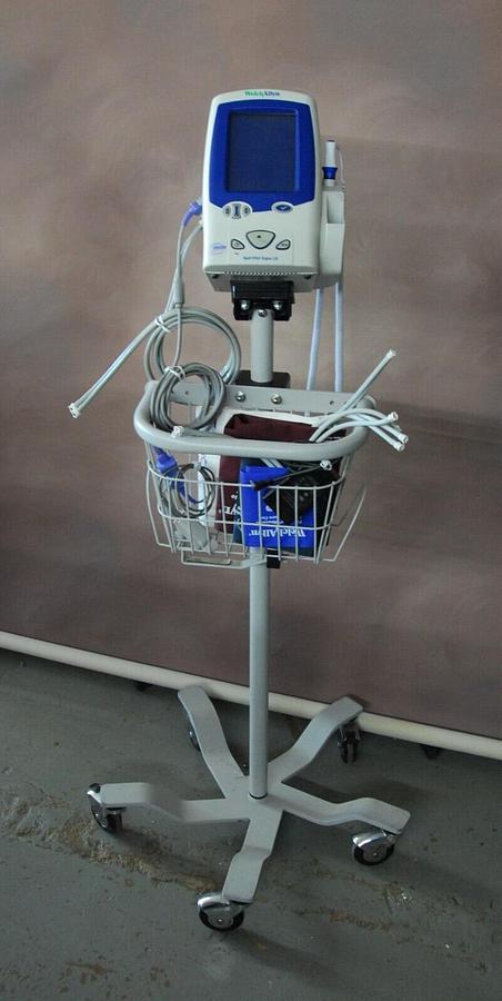 Used Welch Allyn 45NTO Vital Signs Spot LXi Patient Monitor W/ Stand, and MORE