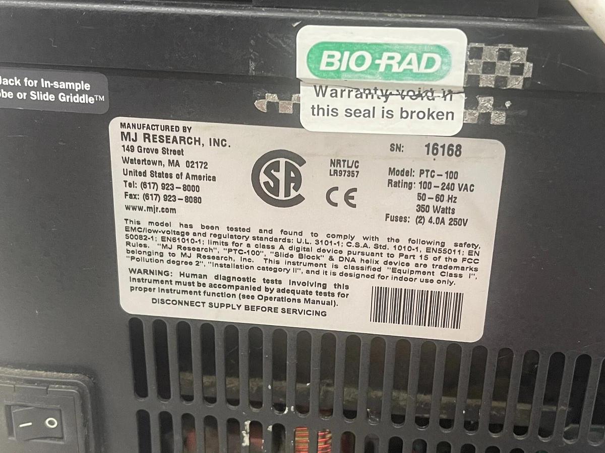 Used MJ Research PTC-100 Programmable Thermal Controller - Read Description 689192473726