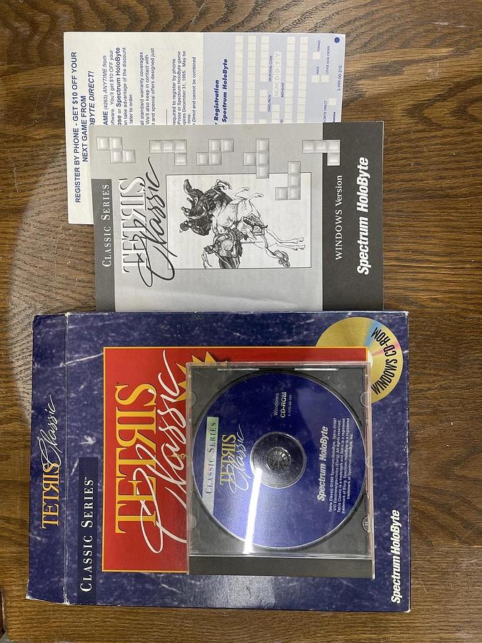 Used Spectrum Holobyte Classic Series Tetris Classic Windows CD-ROM