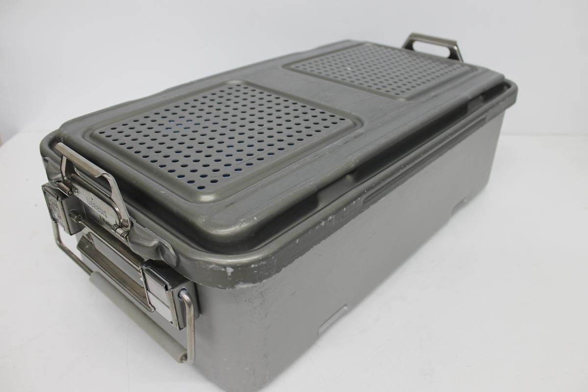 Used V Mueller Genesis Sterilization Box 12"x21"x6" / Filter Holders, Basket