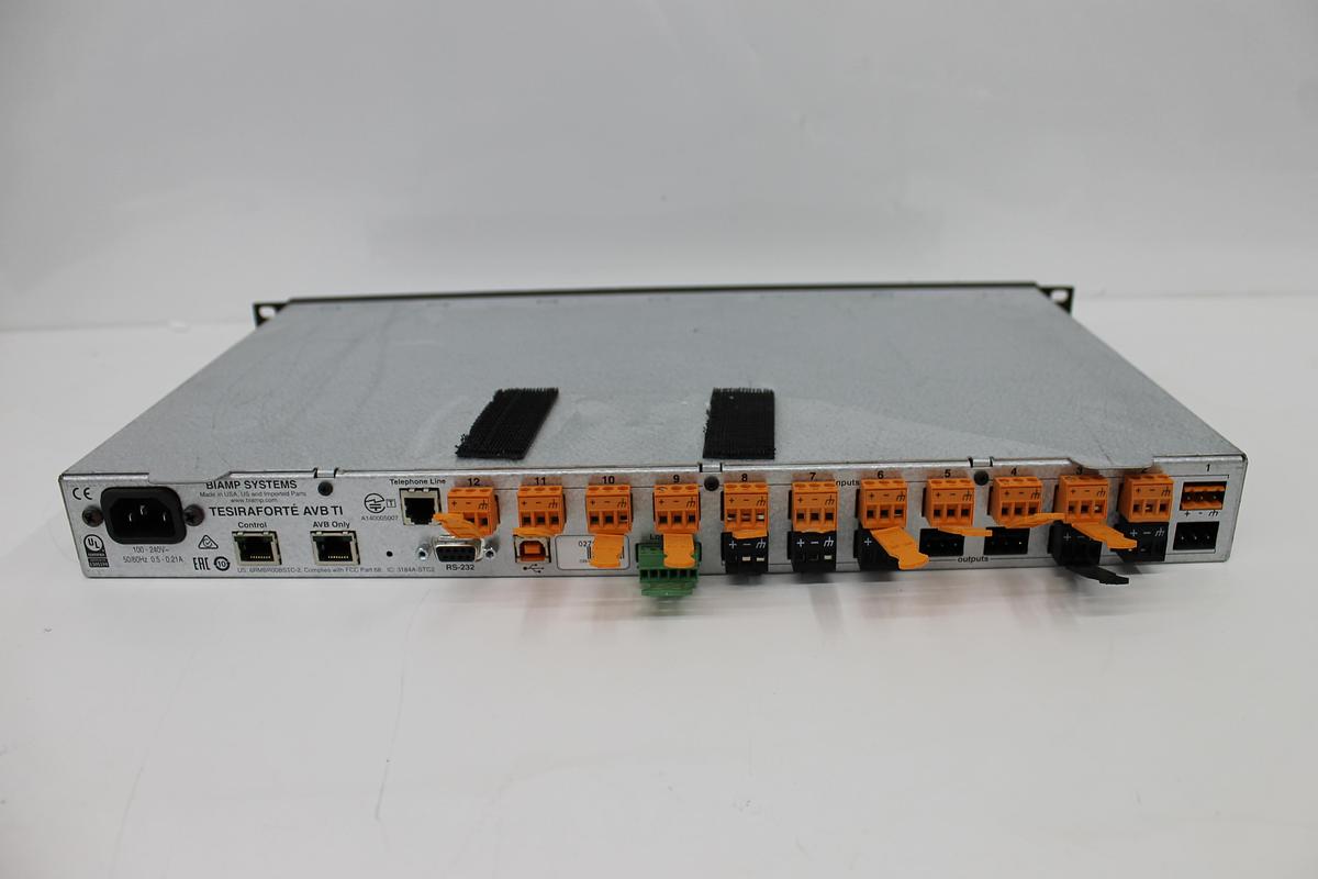 Used Biamp Tesira Forte AVB TI Digital Audio Signal Processor | 12-Input 8-Output