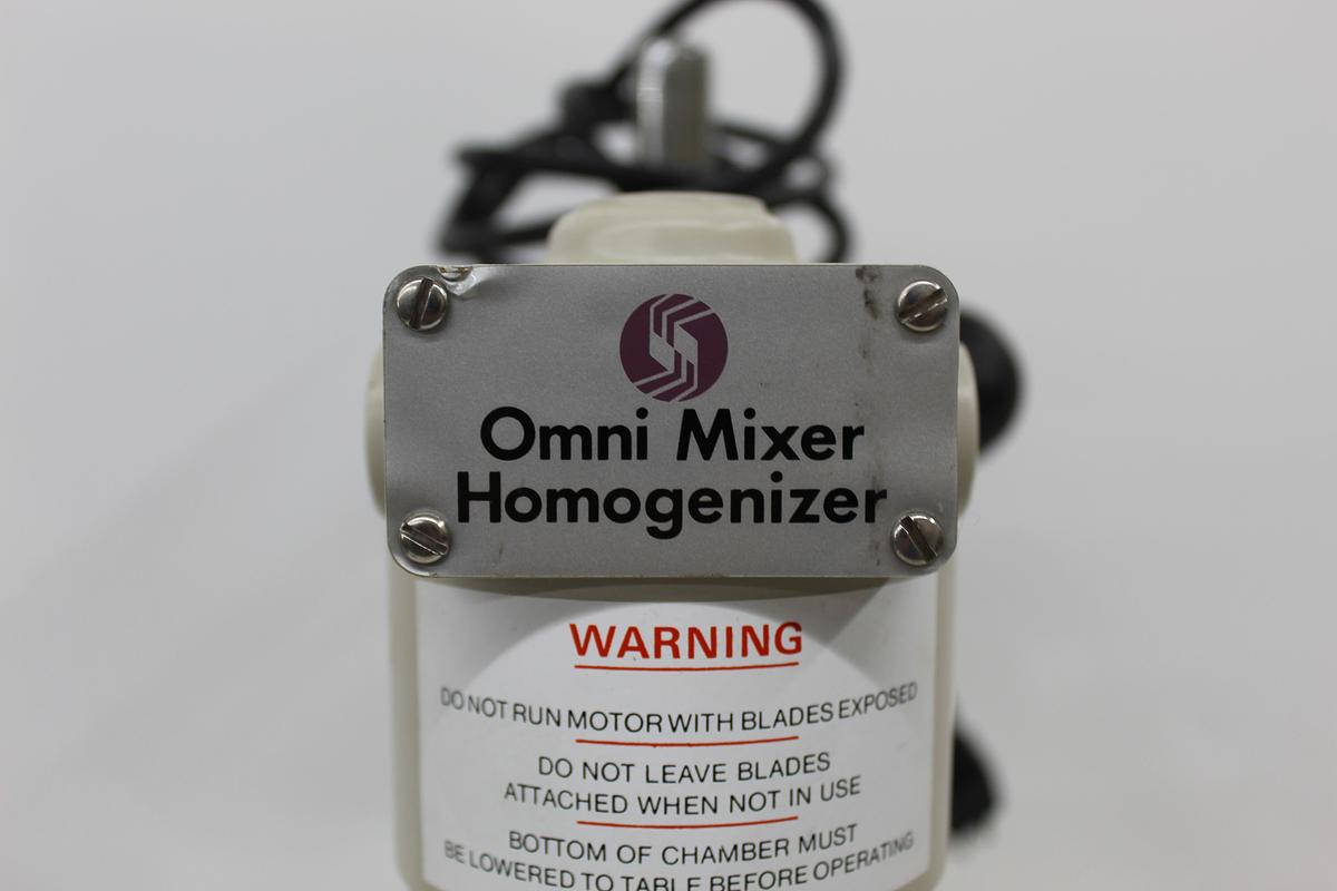 Used Omni-Mixer 17105 Laboratory Homogenizer Variable Speed 500-18000 RPM