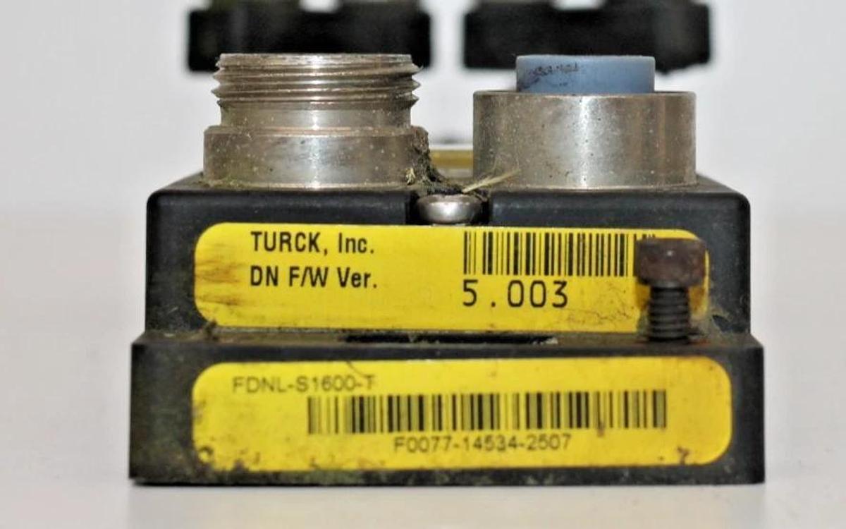 Used Turck FDNL-S1600H-T Bus Stop Devicenet I/O Module 5.003