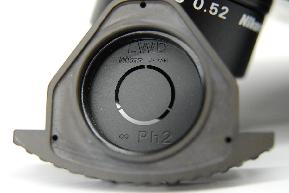 Used Nikon LWD 0.52 Condenser Turret W/ DIC N2 Prism, Ph1/Ph2/Ph3 Annuli