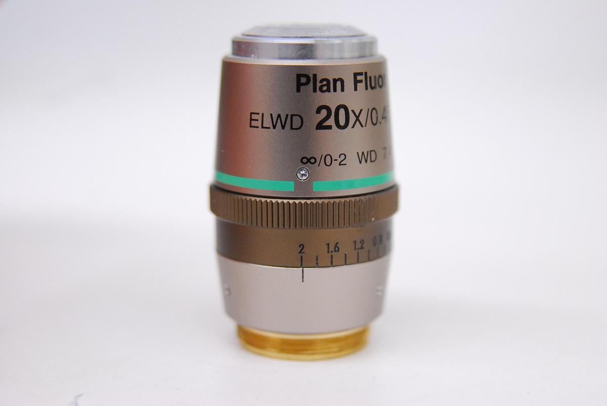 Used Nikon Plan Fluor ELWD 20X/0.45 DIC L/N1 ∞/0-2 WD 7.4 Microscope Objective