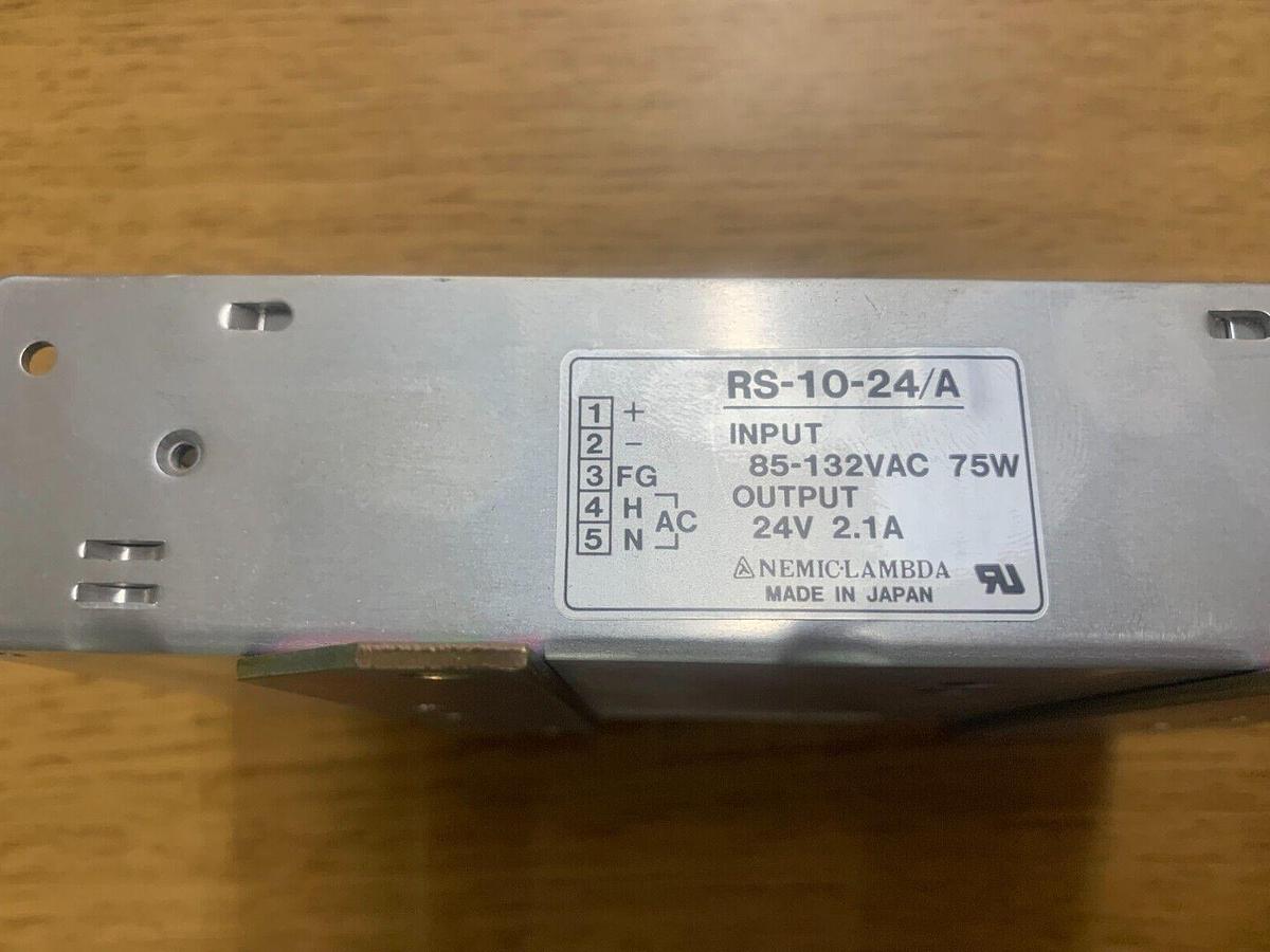 Used NEMIC LAMBDA POWER SUPPLY RS-10-24/A 24V VOLT 2.1A AMP  RS1024A
