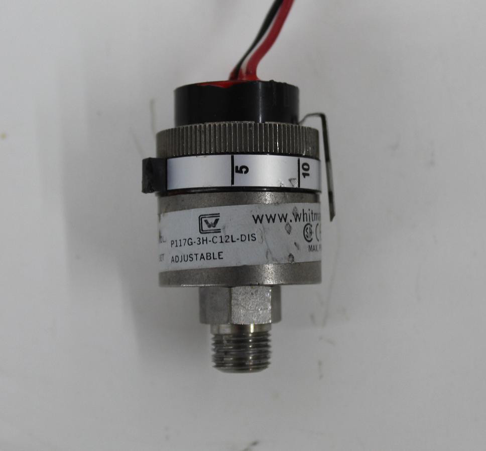 Used Whitman Controls P117G-3H-C12L-DIS Stainless Steel Pressure Switch