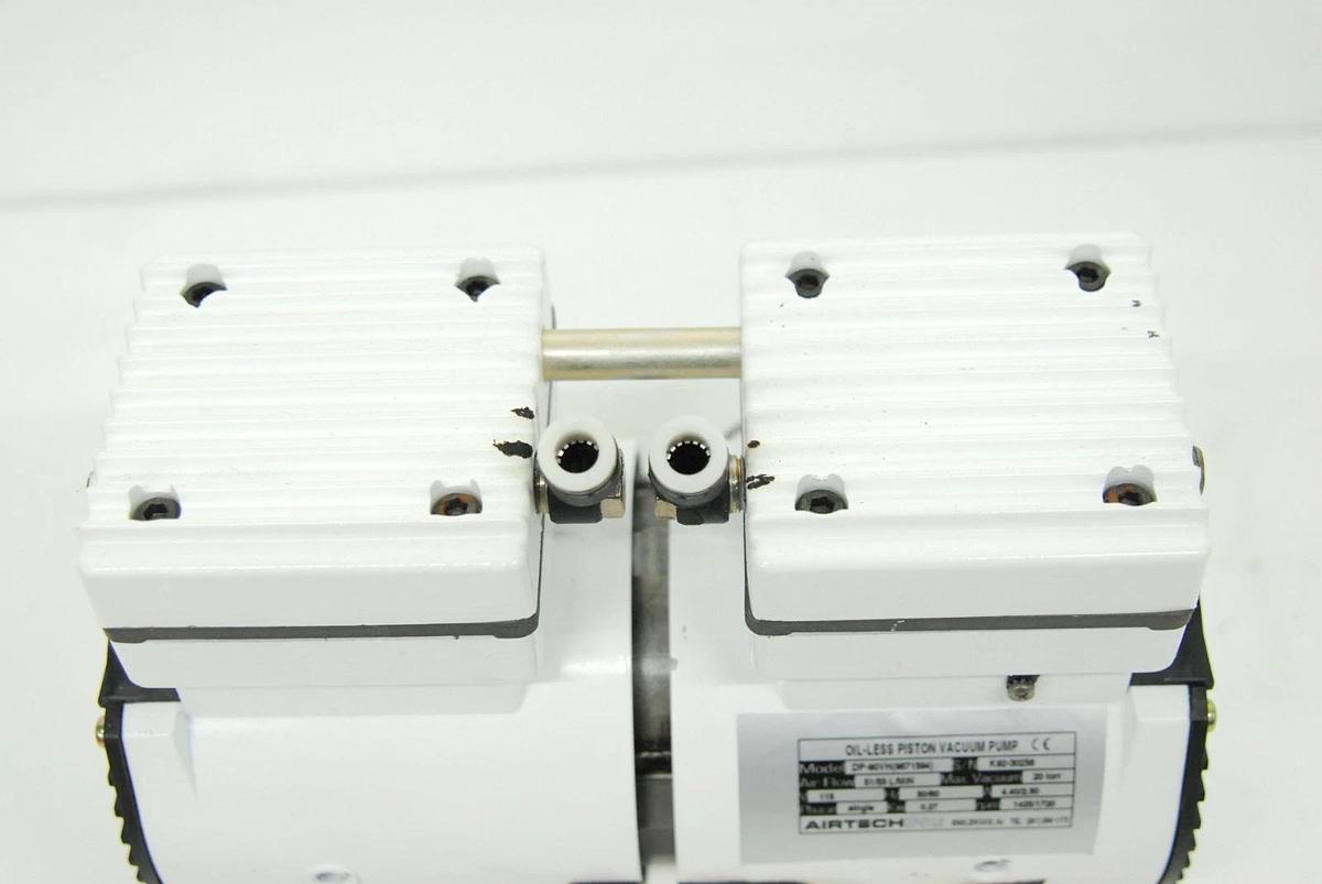 Used Airtech DP-90VH (9671594) Oil-Less Piston Vacuum Pump 20 torr/51-55 L/Min/115V