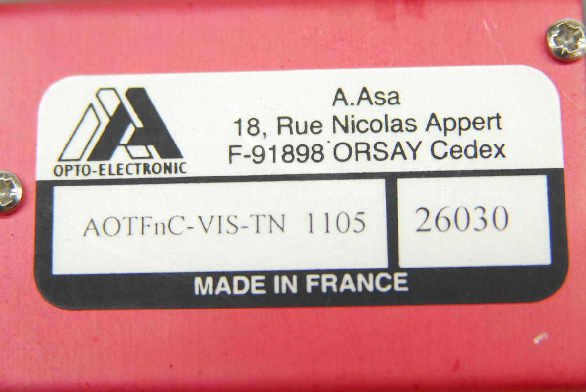 Used AA Opto-Electronic MOD6C-B4DB2510k410k-3070SA-VIS AOTFnC-VIS-TN 1105 Modulator