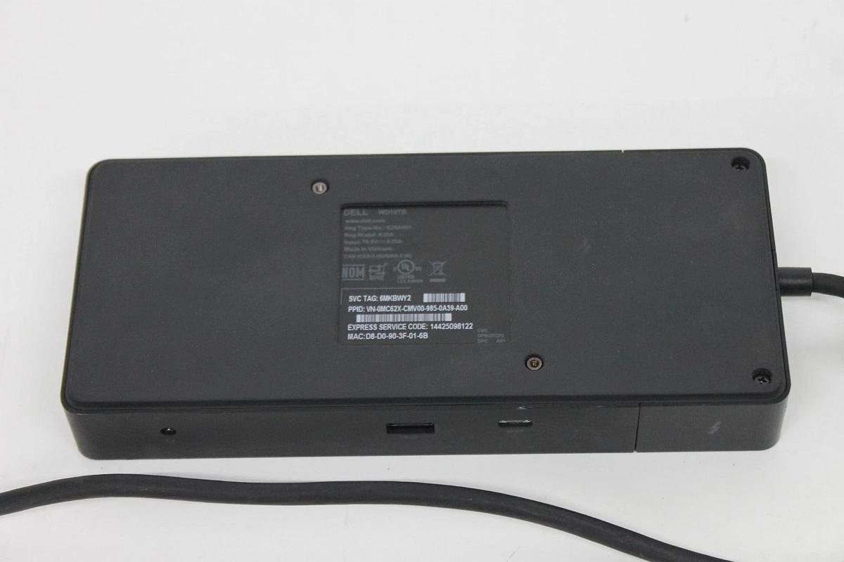 Used Dell Thunderbolt WD19TB Docking Station  with Power Supply