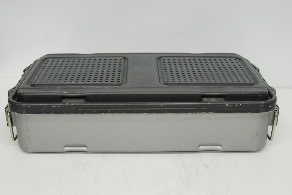 Used V Mueller Genesis Sterilization Box 12"x21"x4" / Filter Holders, Basket