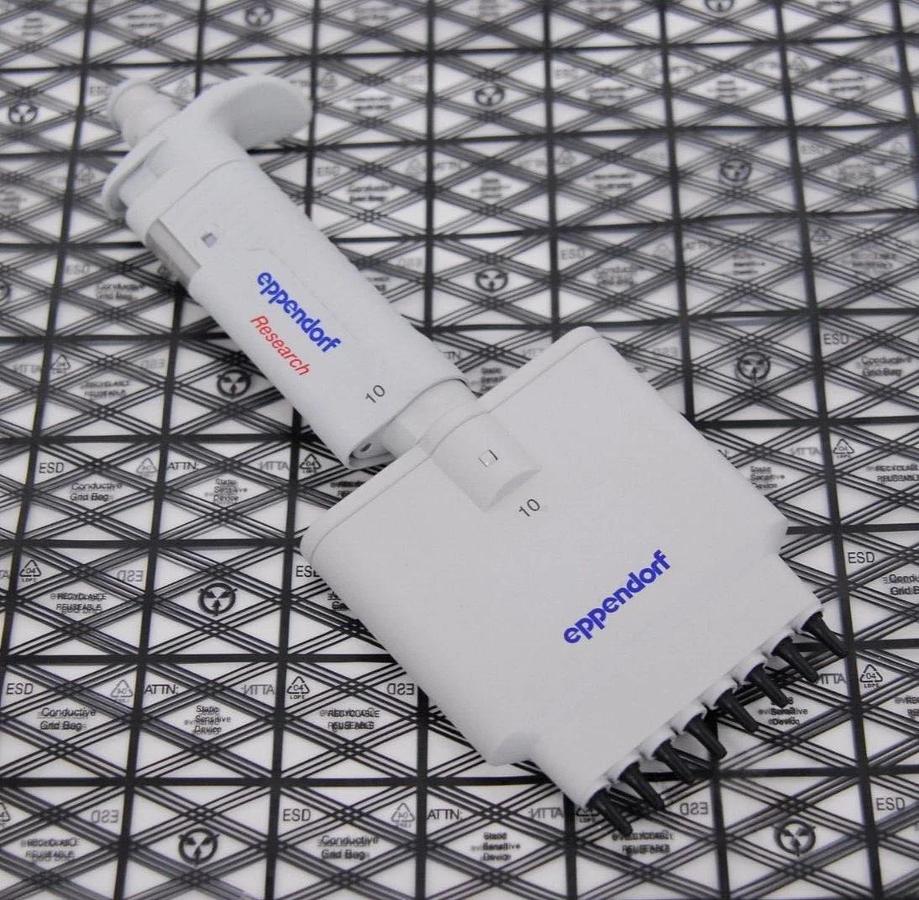 Used Eppendorf Research 10 0.5-10µL 8-Channel Manual Pipette
