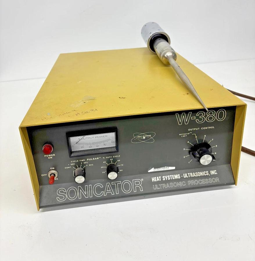 Used Heat Systems W-380 Sonicator Ultrasonic Processor w/ Converter - Complete System