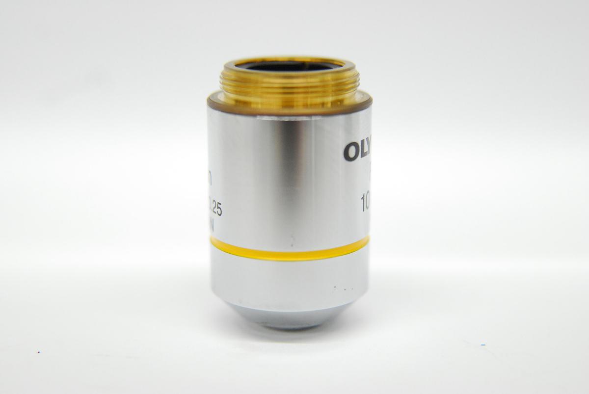Used Olympus Plan 10x/0.25 ∞/- Infinity-Corrected Plan Achromatic Microscope Objective