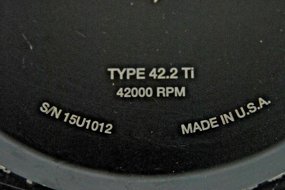 Used Beckman 42.2 Ti Fixed-Angle Titanium Rotor (42,000 RPM, 72 x 230 µL)