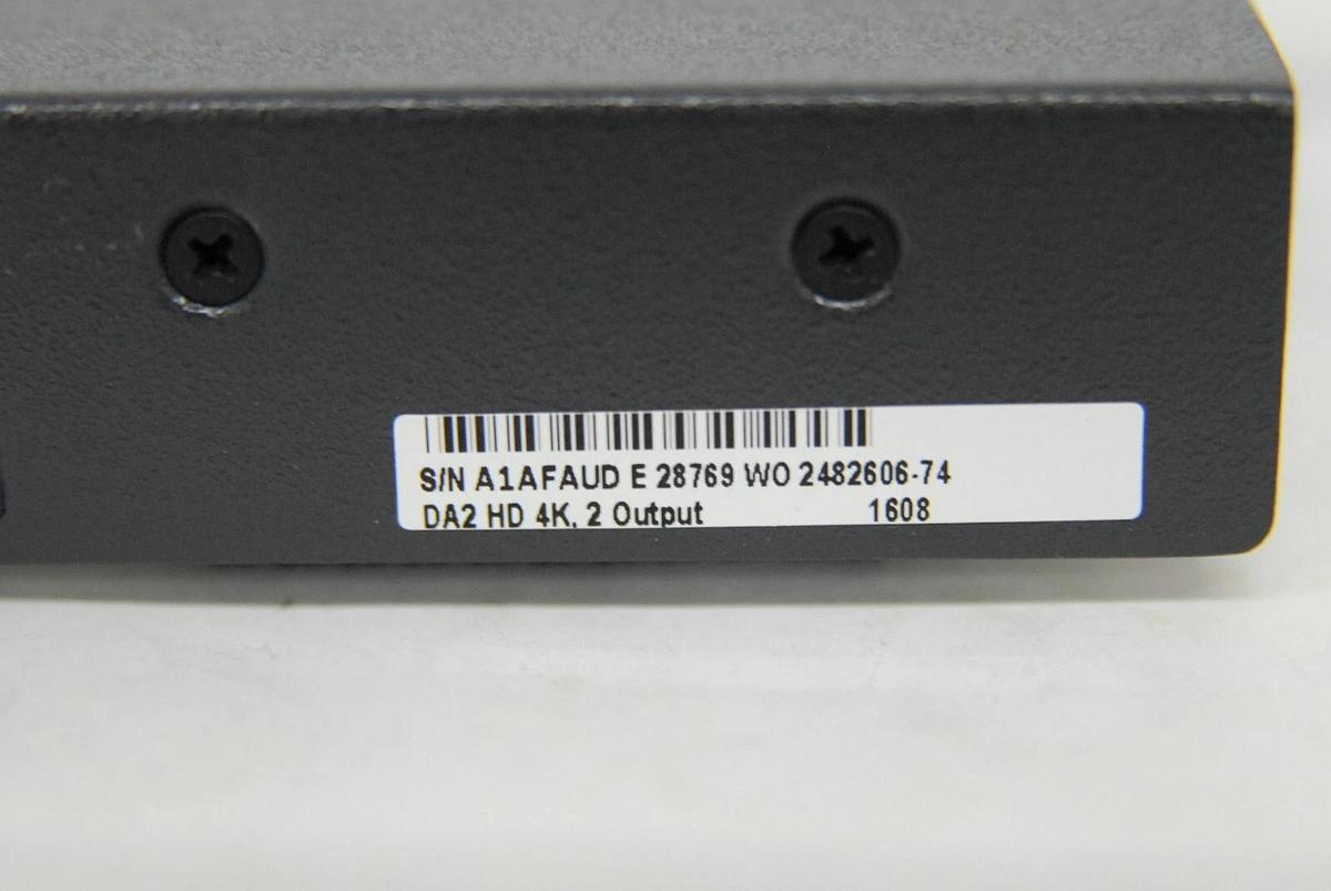 Used Extron DA2 HD 4K 60-1480-01 HDMI 4K 2 Output Distribution Amplifier