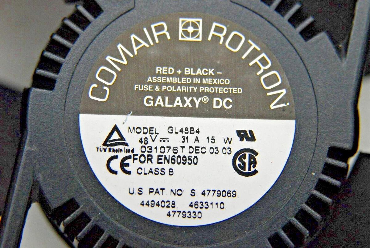 Used Comair Rotron GL48B4 031076 Galaxy DC 120mm Fan 48V .31A 15W