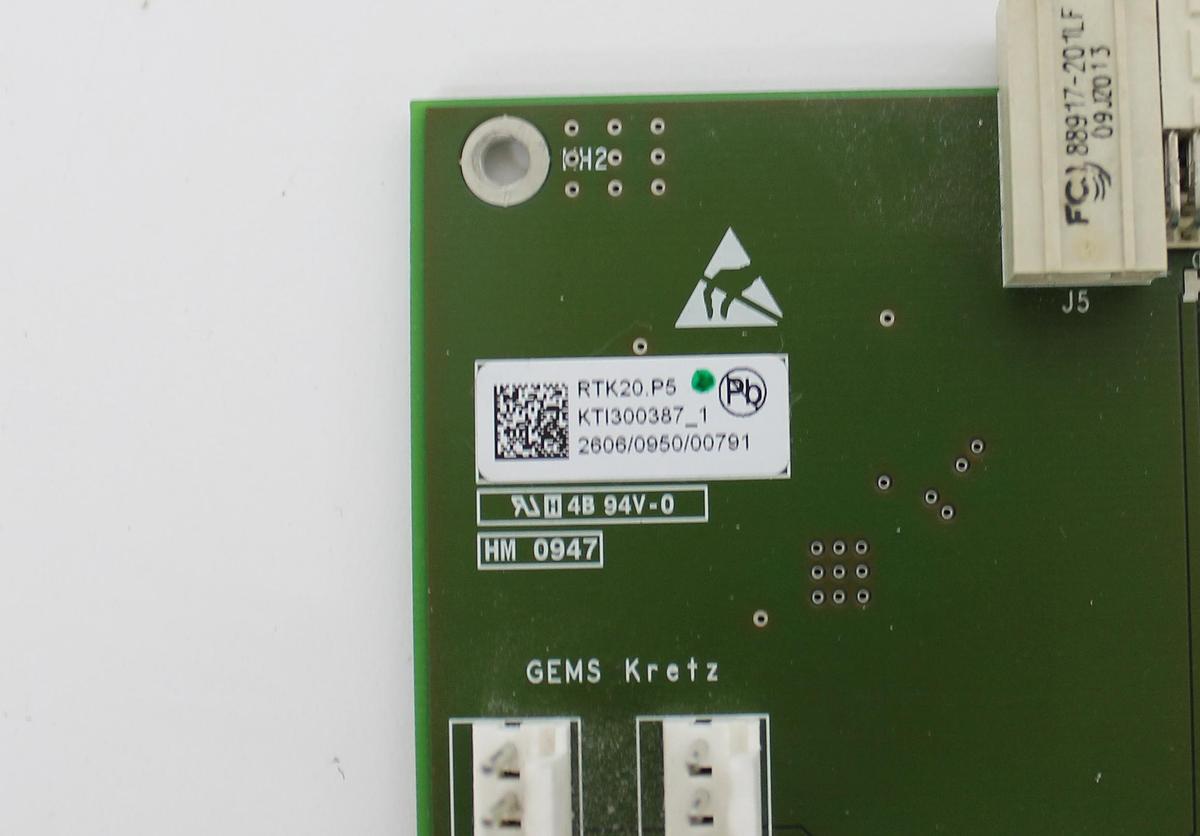 Used GE KTI300387_1 RTK20.P5 Interface Board - Voluson E8