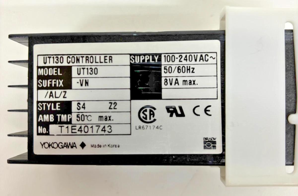 Used YOKOGAWA UT130 TEMPERATURE CONTROLLER