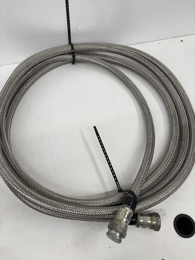 Used Bruker Helium Hose 25FT w/ Aeroquip 5400-S5-12 Fitting [Bruker MRI]