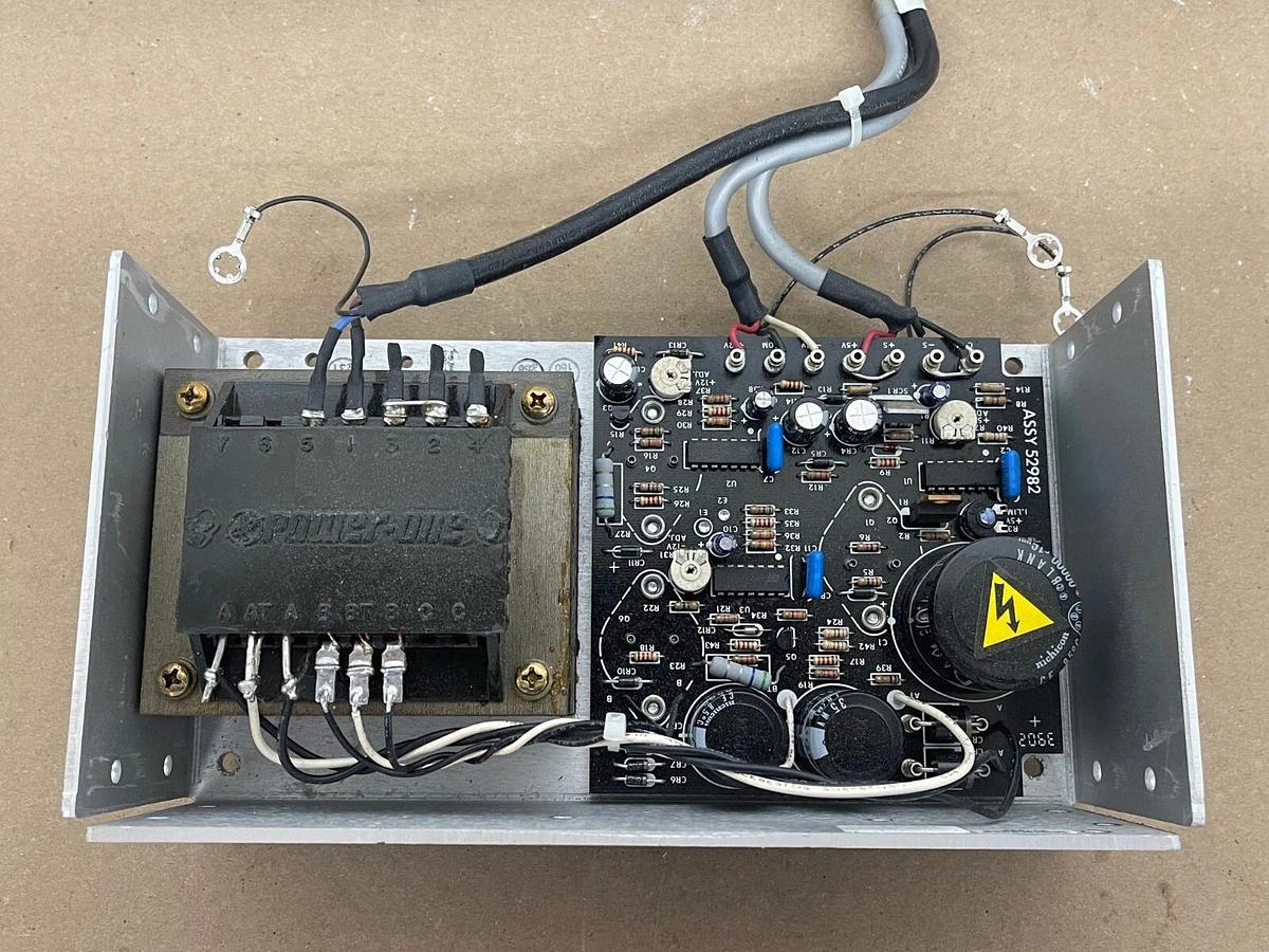 Used Power One HCAA-60W-A AC/DC Power Supply W/ Perkin Elmer H077-0174 Cable