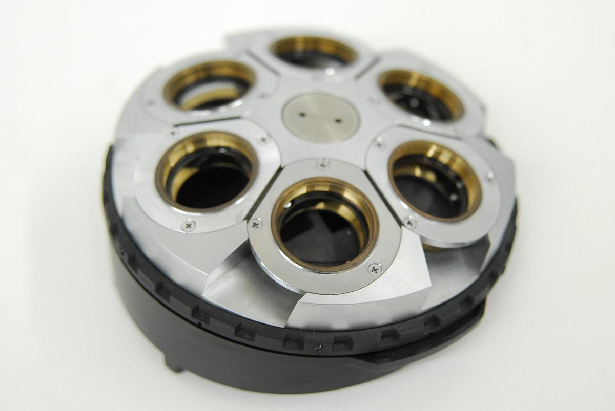 Used Nikon C-ND DIC6 Microscope Nosepiece 6 Position Objective Turret (TE300)