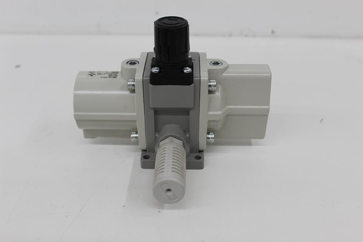 Used SMC VBA11A-T02-Z Pneumatic Air Pressure Booster Regulator 145 PSI In 290 PSI Out