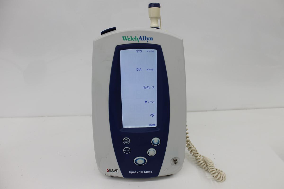Used Welch Allyn 420 Spot Vital Monitor w/ Temp Probe + Power Supply