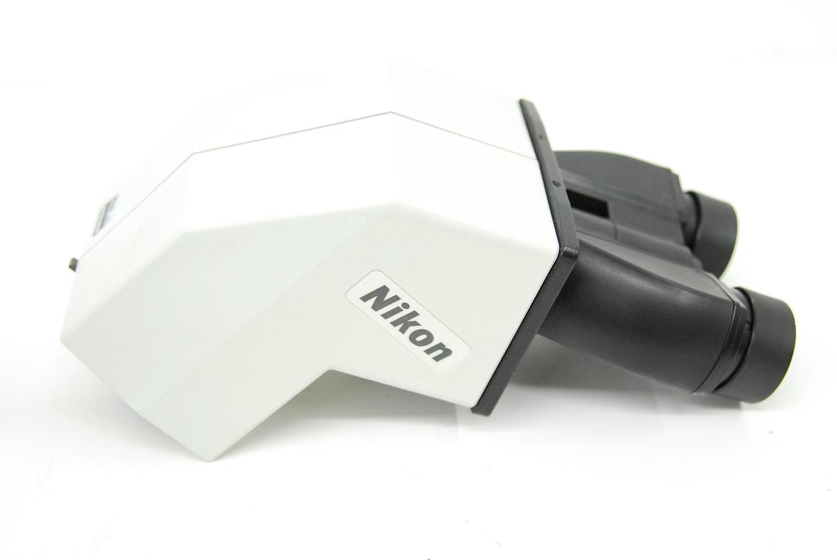 Used Nikon T-TD Binocular Tube D Microscope Head W/ CFIUW 10X/25 Eyepiece Set (TE2000)