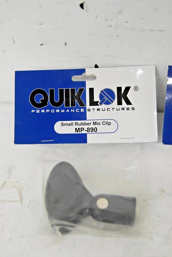 Used Quik Lok MP-890 Small Rubber Mic Clip (Microphone Clip) - Lot of 7