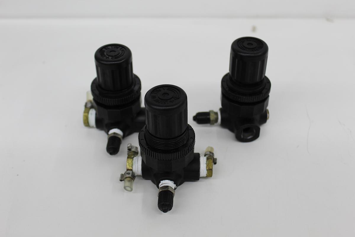 Used Norgren R07-268-RNKA Mini Regulator 1/4 NPT LOT OF 3