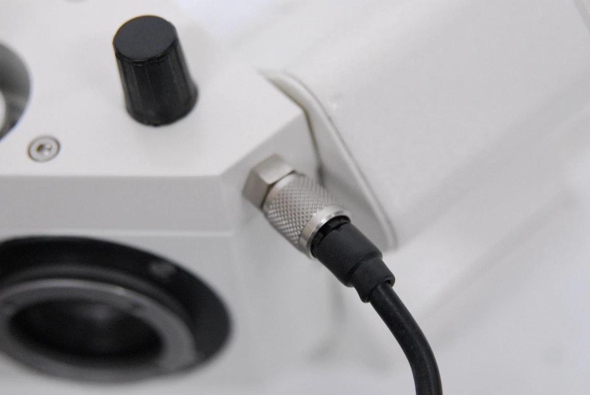 Used Zeiss 45 29 37 Dual Observation Tube LED Pointer Microscope Head W/ Power Supply