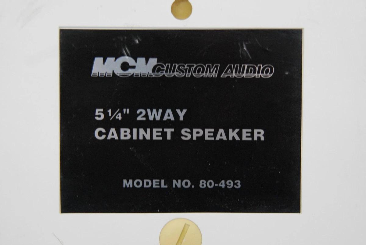 Used MCM Custom Audio 80-493 5.25 2Way Cabinet Speaker W/ Wall Mount
