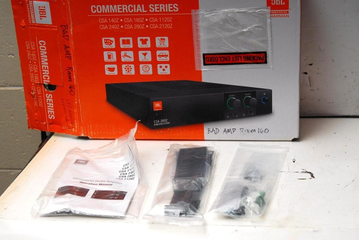 Used JBL CSA 140Z 40W 70/100V Power Amplifier - Used In Box