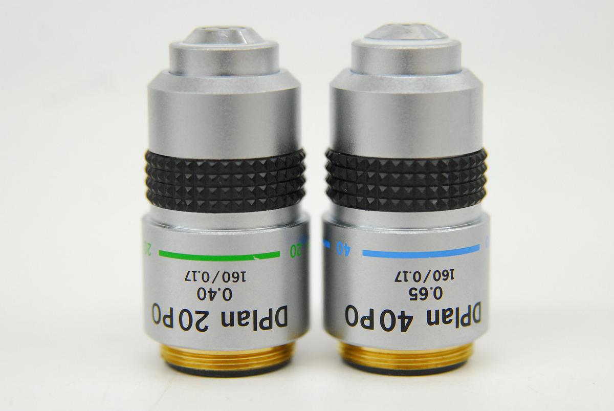 Used Olympus DPLan 20PO, DPLan 40PO Objective - Set