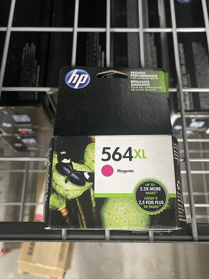 Used HP 564XL High Yield Ink Cartridge - Magenta (CB324WN#140)