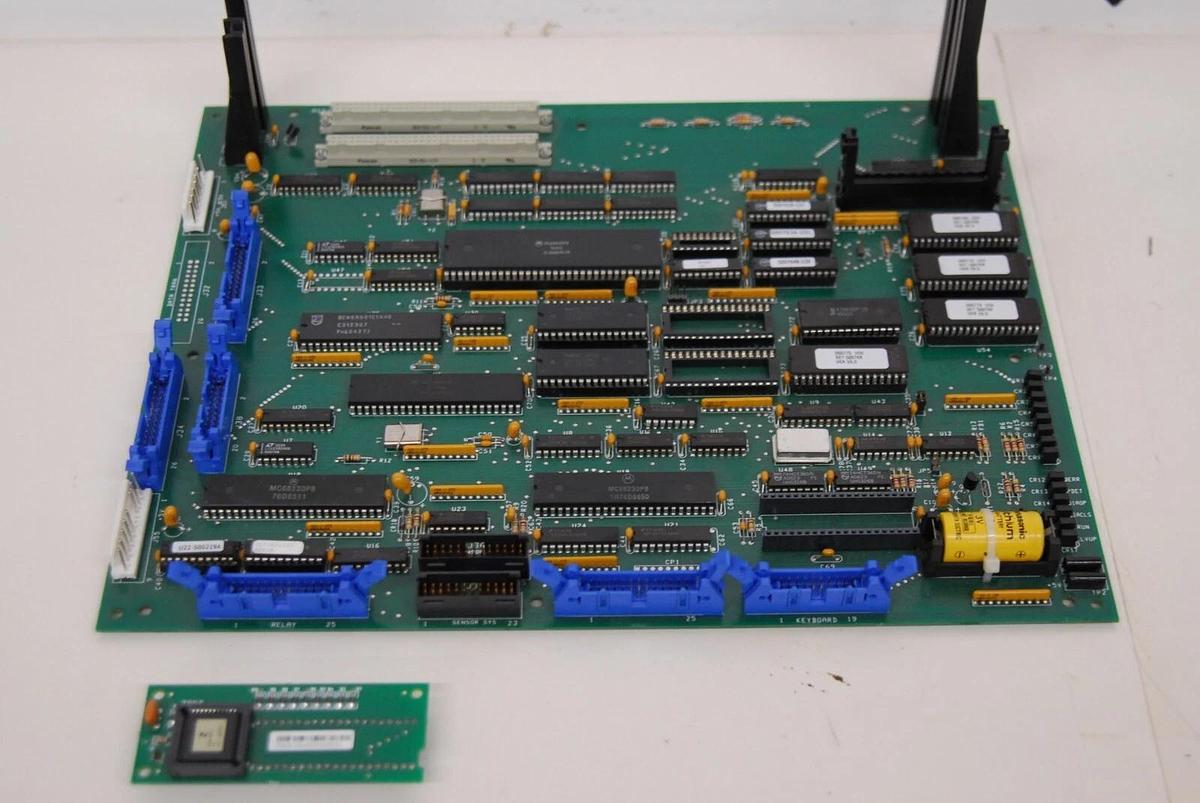 Used Beckman 00500956 Motherboard W/ Attached Board 606725 (Beckman LS6500)