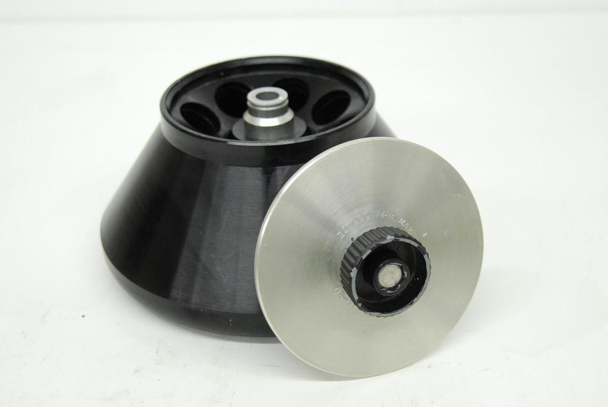 Used Beckman JA-20 Fixed-Angle Rotor W/ Lid(8 x 50 mL, 20,000 rpm)