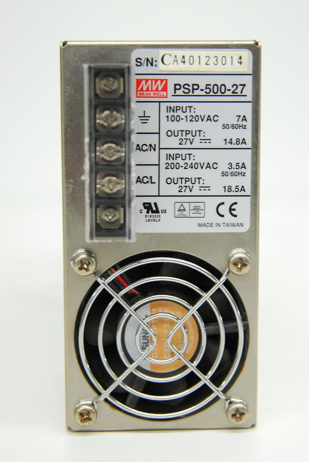 Used Mean Well PSP-500-27 500W 27V 14.8A Power Supply