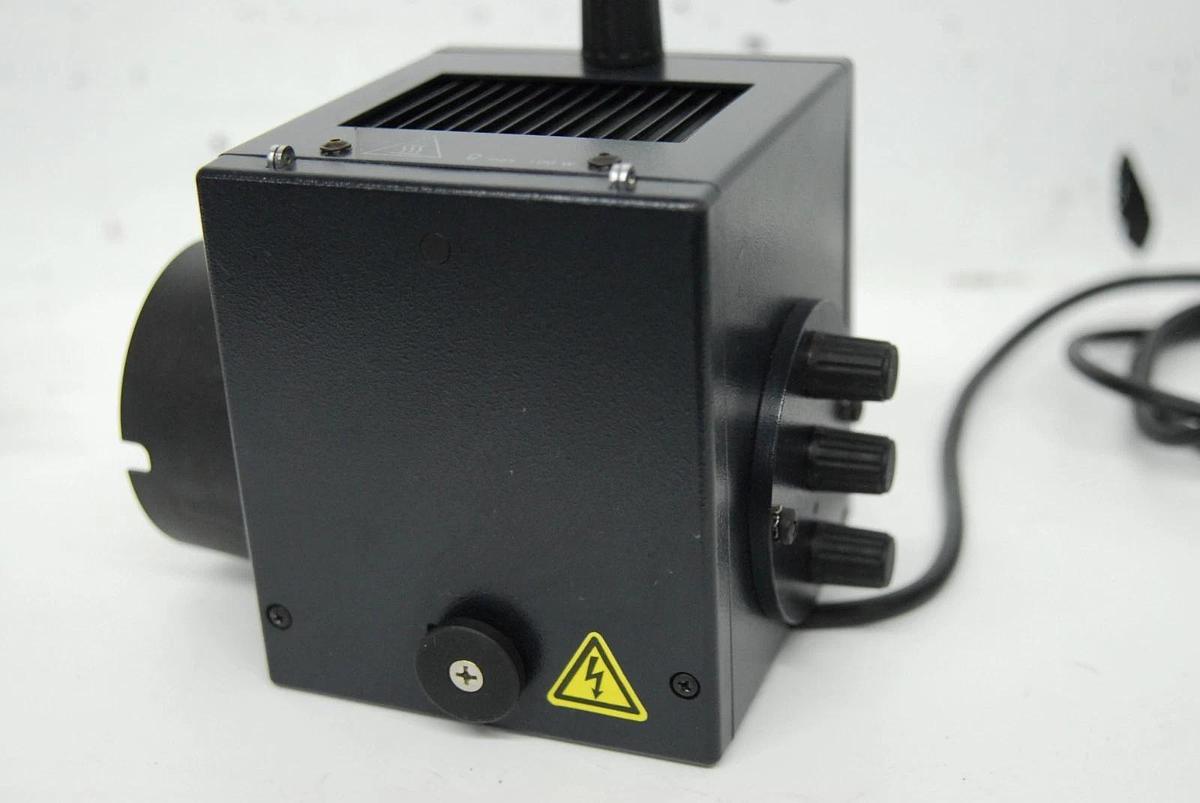 Used Leica 307-072.058 Hg 50W LH-106z Lamp Housing W/ DM IL Fluorescence Port Mount