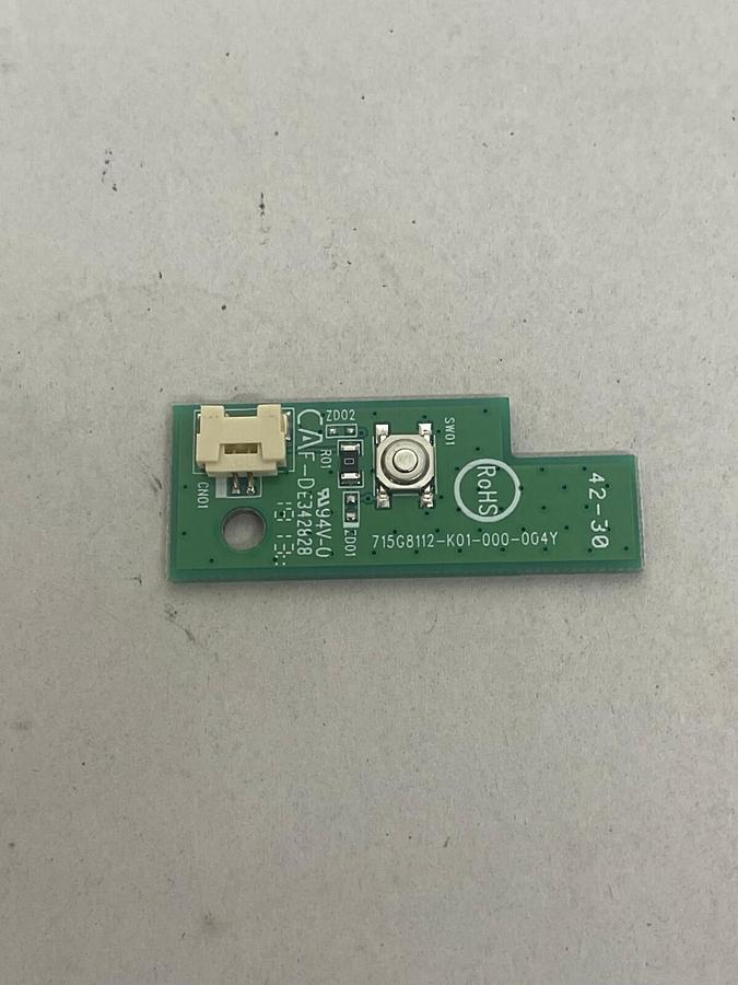 Used Sharp 715G8112-K01-000-004Y Power Button Board