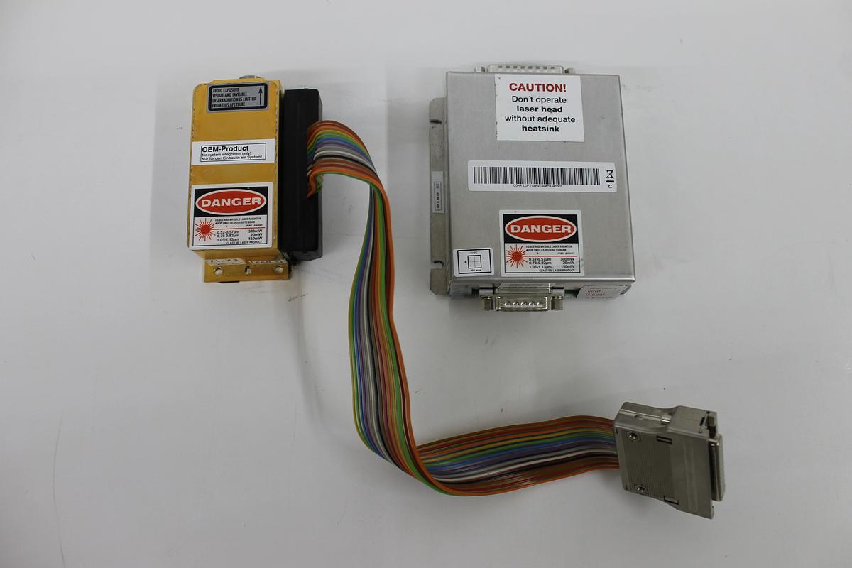 Used Coherent Compass 215M-15 Laser Head, Power Unit, and Cable