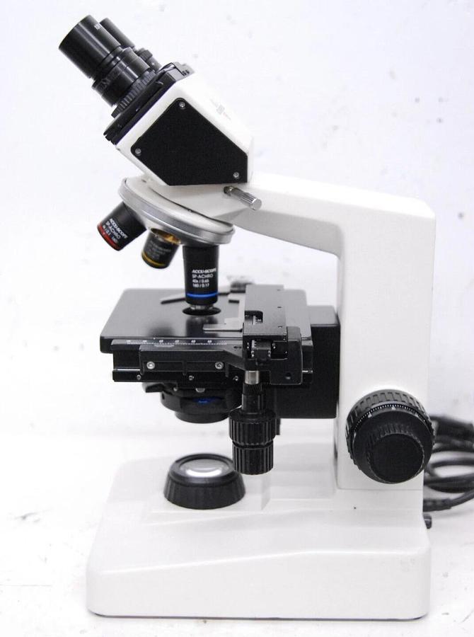 Used Accu-Scope Compound Microscope W/ SP-ACHRO 4x/10x/40x Objectives
