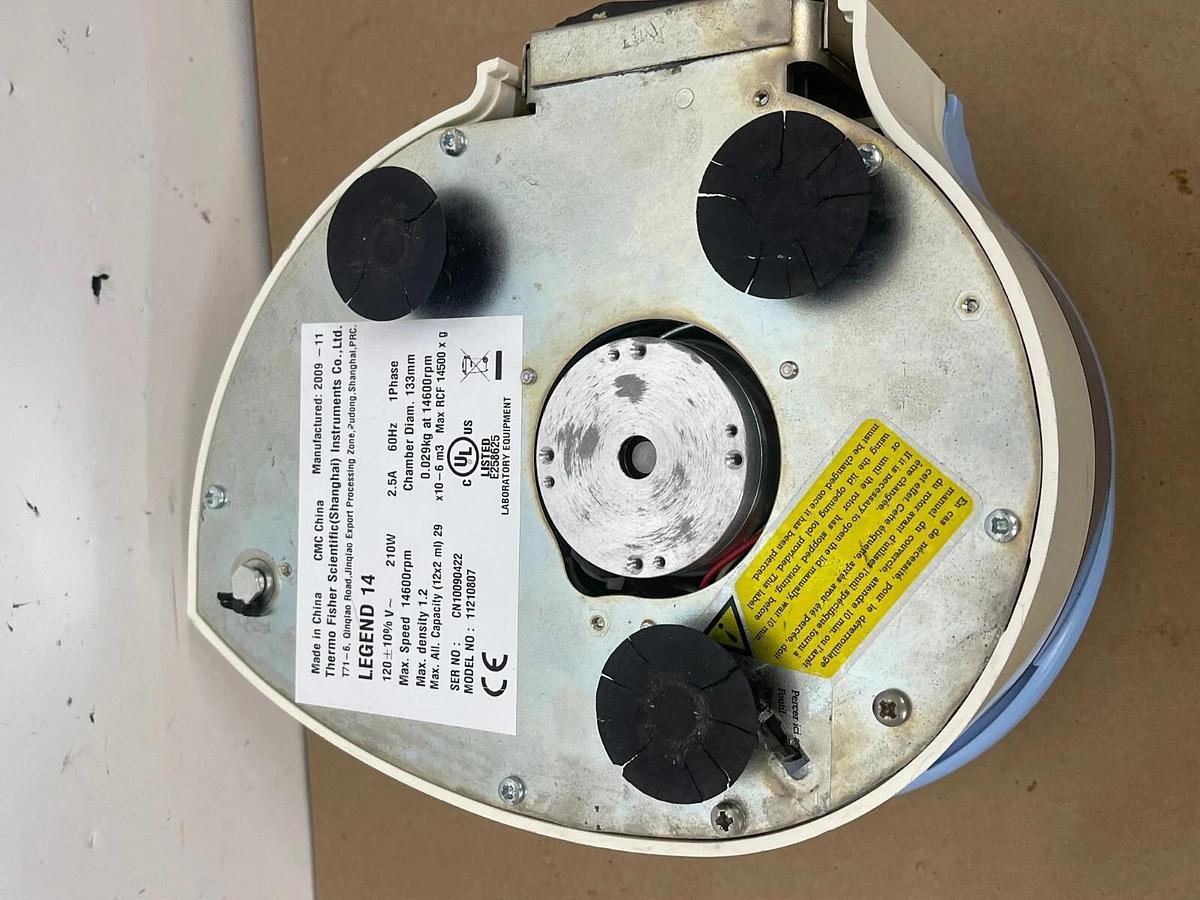 Used Thermo Sorvall Fisher Legend 14 Centrifuge - 11210807
