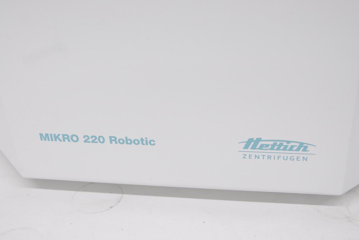 Used Hettich 2350-01 MIKRO 220 Robotic Automated Benchtop Centrifuge W/ Rotor