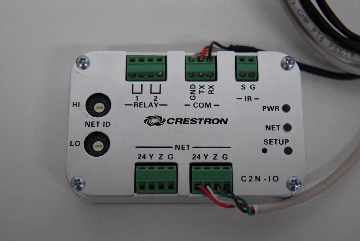 Used Crestron C2N-IO Control Port Expansion Module W/ attached Cables