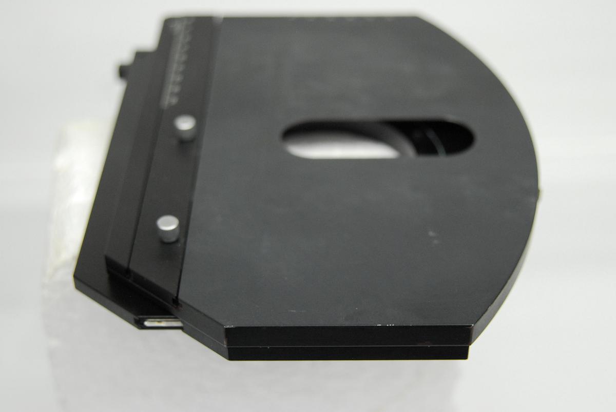 Used Zeiss 1067-325 Right Hand Rotating XY Microscope Stage 75mmx50mm/240°