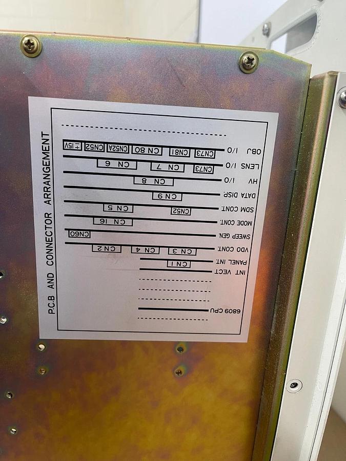 Used Hitachi Control Boards W/ Rack (from Hitachi SEM S-800 )