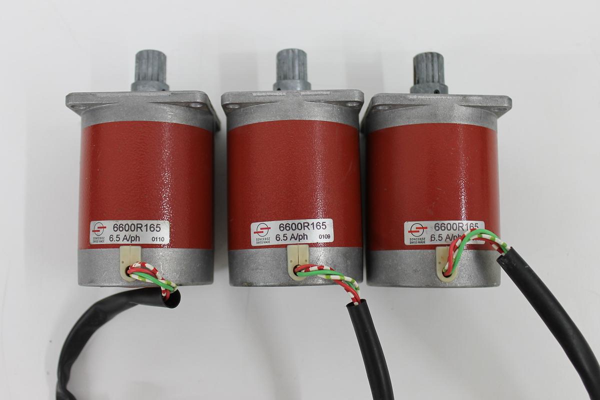Used Sonceboz 6600R165 Stepper Motor LOT OF 3